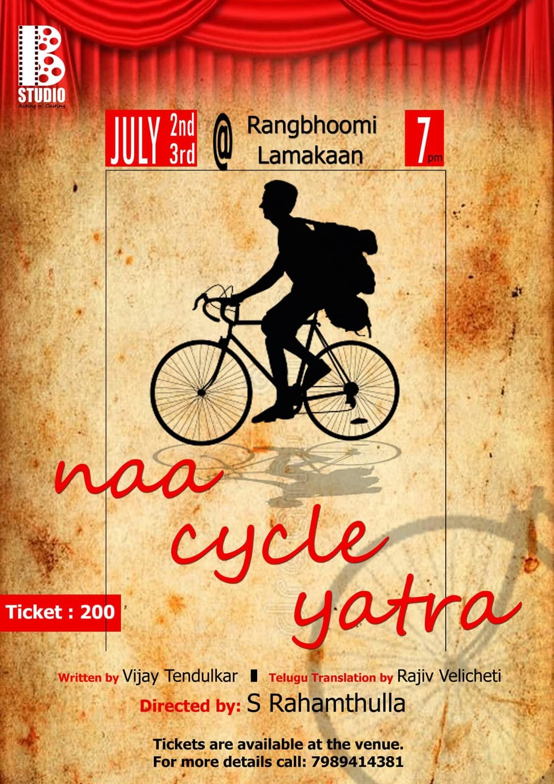 Naa Cycle Yatra Play By B Studio Hyderabd
